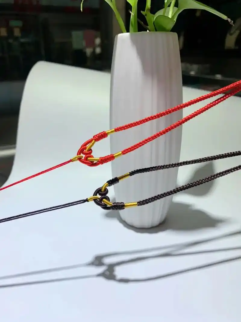 情侣款 吊坠绳 八股编静心结#编绳教程 #手工编织 #纯手工 - 抖音