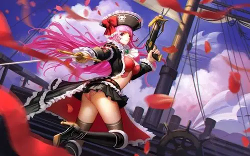 ass boots bra captain_liliana gun hat liang_xing