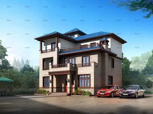 新中式三层别墅设计图"