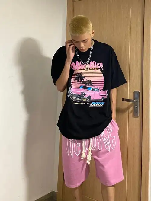 猛男穿搭粉色系