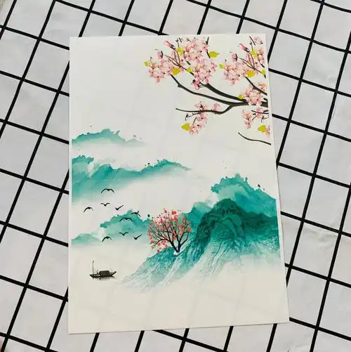 信纸唯美古风 a4中国风信纸可唯美文艺古风可打印水墨画淡雅传统信笺