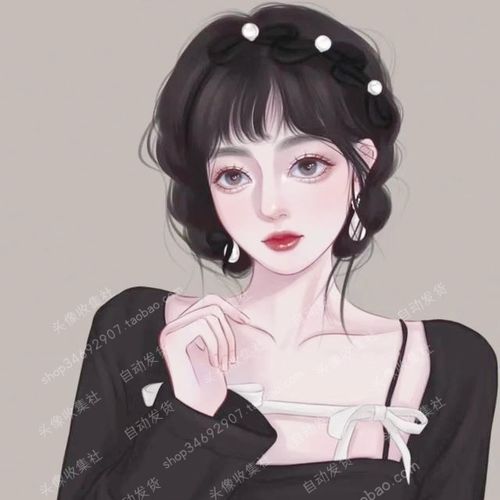 头像女卡通动漫手绘 美女高清头像漫画女孩 自动发货 头像收集社