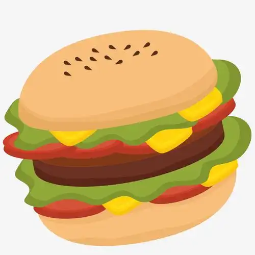 美味卡通汉堡
