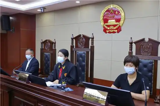 两起案件分别采取现场开庭和"云间"庭审的方式进行.