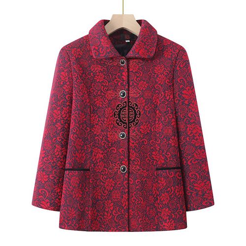 页超妈妈装外套50到60岁穿中老年春秋女装奶奶装时尚宽松女装6080岁女