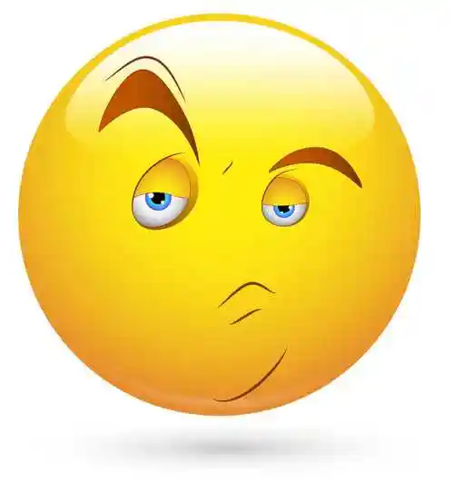 矢量疑惑的卡通表情