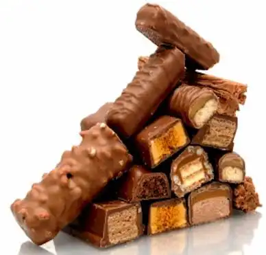common unhealthy candy bars