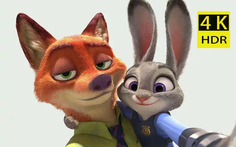 4k超清【疯狂动物城】送你一张尼克与朱迪的动态壁纸_哔哩哔哩_bili
