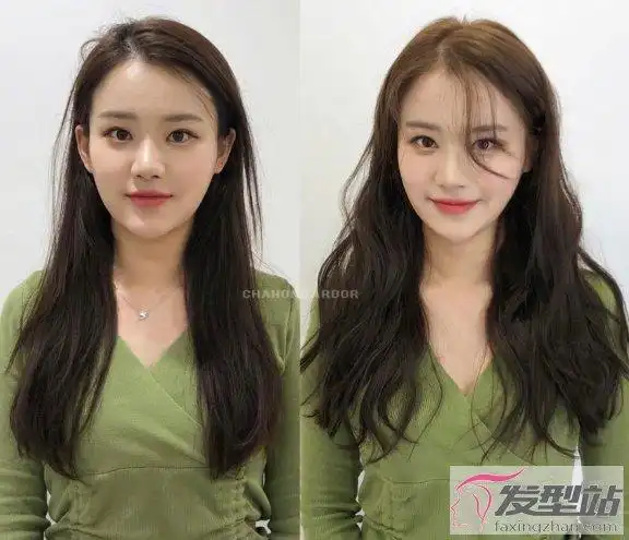 直发vs卷发效果对比图颜值发量都翻倍巨显气质