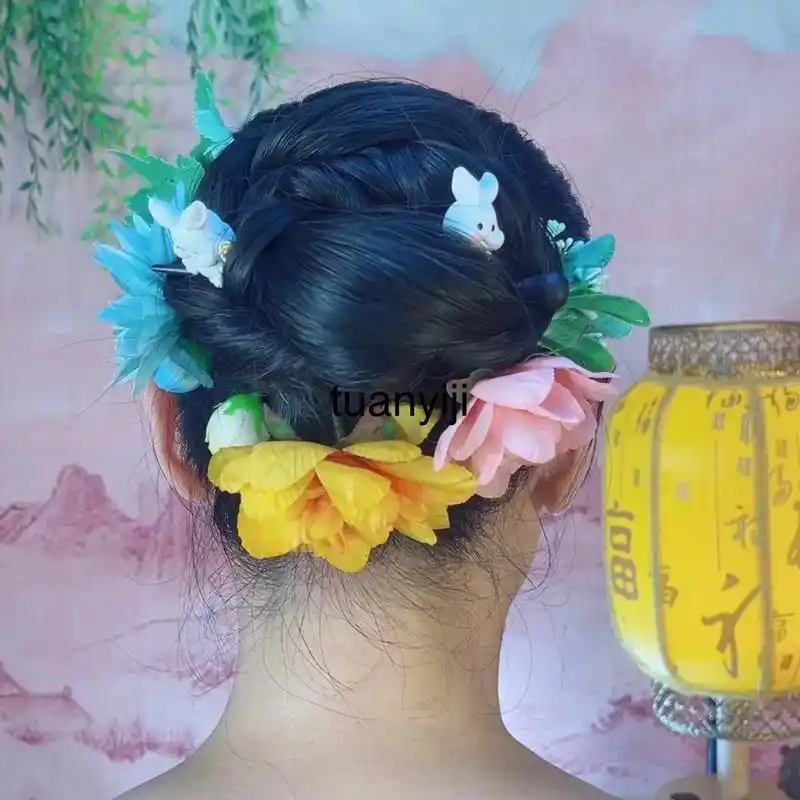 6.11#盘发 #长发 #发髻.2023.6.11 - 抖音