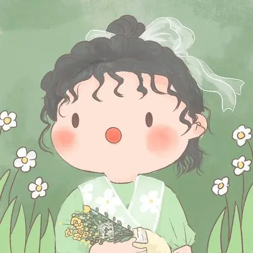 清新可爱 情侣头像手绘画师 @令小也