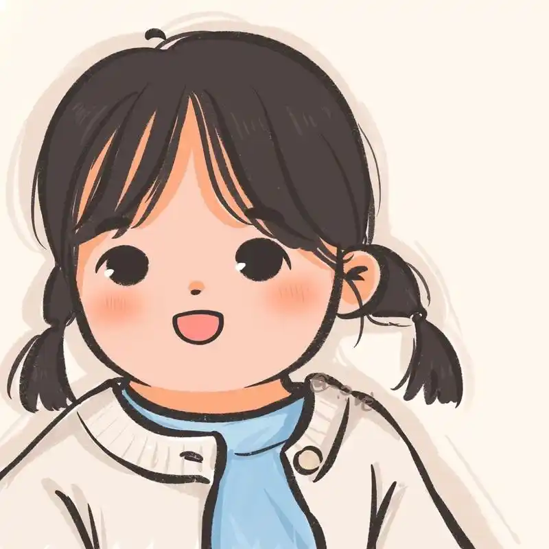 两只小可爱|插画情头手绘可爱萌娃头像 萌娃情头来啦 情头可做个人