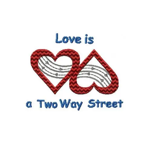 绣花 几何 心形 文字 英文 免费素材