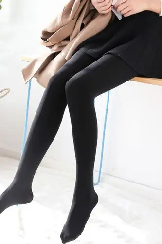 丝袜女肉色打底袜中厚光腿连裤袜瘦腿袜美腿薄款防勾丝天鹅绒黑肉瘦腿