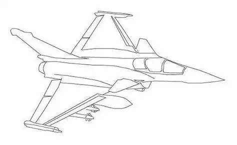 三翼飞机简笔画