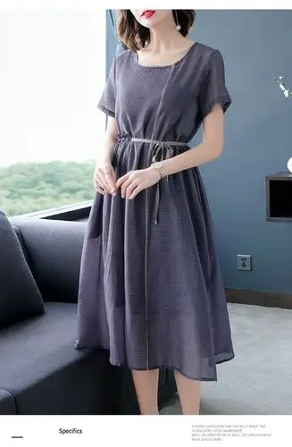 轻奢女装真丝纯连衣裙女初秋新款阔太太高端洋气高贵夫人裙子 花色