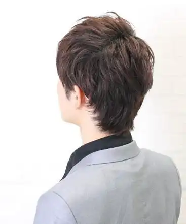 男生短碎发斜刘海发型设计图片