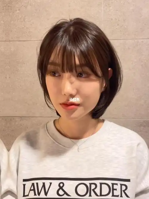 韩式初恋短发小清新短发修颜减龄瘦脸