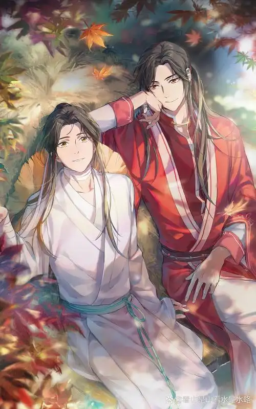 找了好久才找到的天官赐福壁纸~      这一对配我一脸啊没出息啊看到