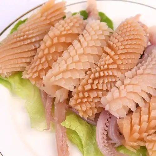 手工鱿鱼鱼花水发尤鱼免切冷冻新鲜配菜真空冷冻鱿鱼