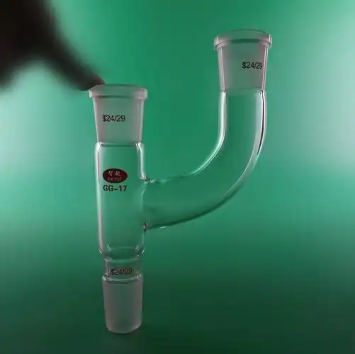 玻璃蒸馏头蒸馏弯头分馏头真空尾接管弯接管接受管抽气接管接头