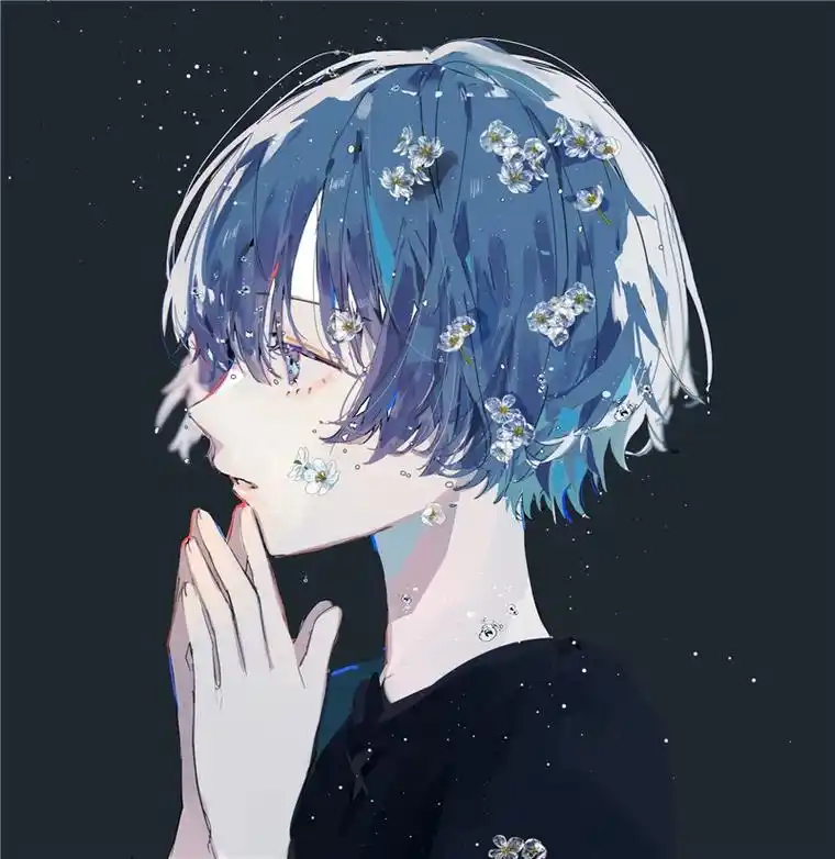 二次元短发女生头像分享 p站美图推荐