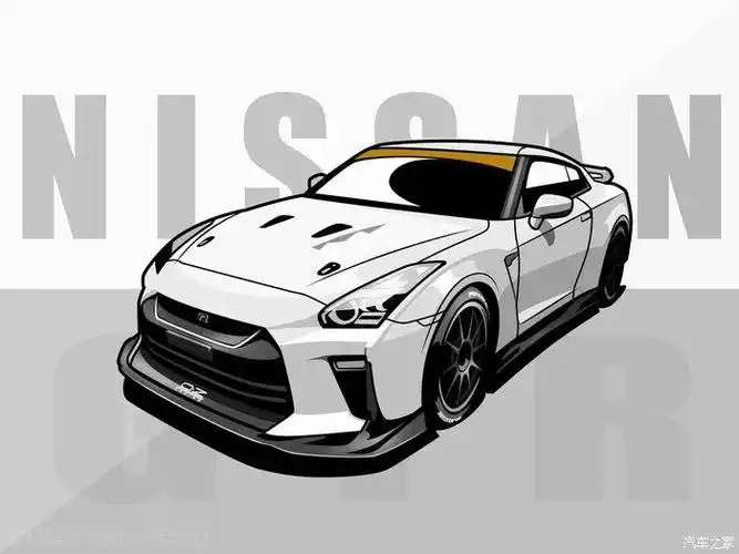 画日产gtr简笔画