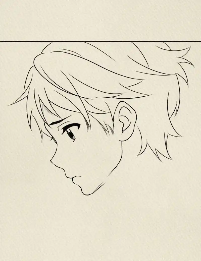 季节总是走向金黄,少年也终将成为宝藏 #动漫男头# #男头# #铅笔画