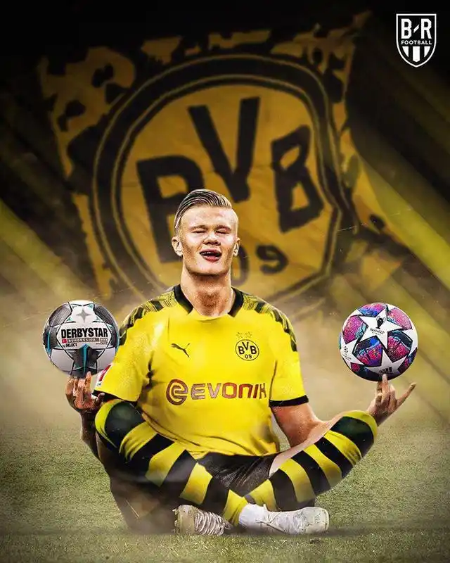 哈兰德独特的庆祝方式