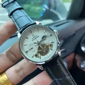 欧米茄大碟飞飞轮系列, 精品男士商务腕表,大飞轮6针设计
