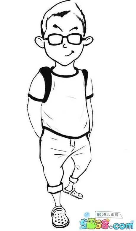 帅哥简笔画帅哥简笔画简单又帅