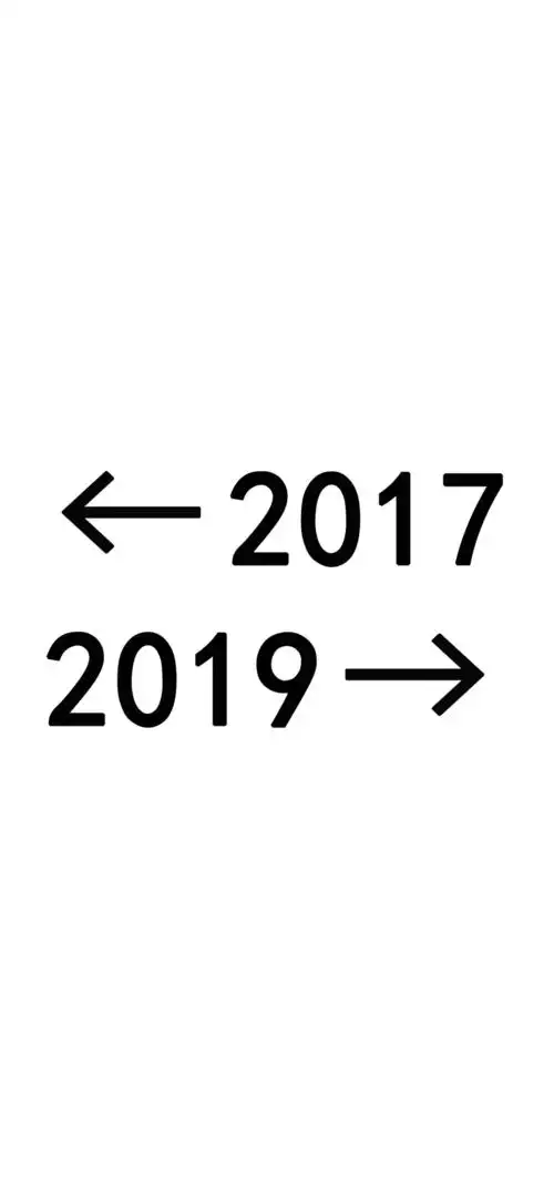 朋友圈2017← 和→2019配图