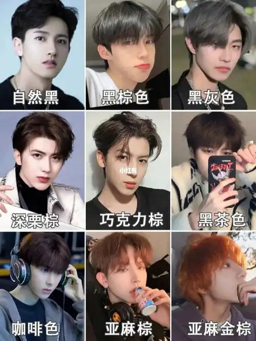 男生染发颜色大全