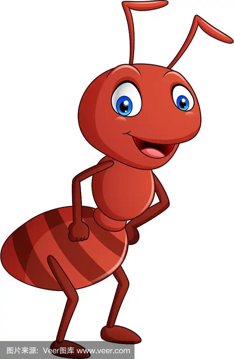卡通可爱的蚂蚁