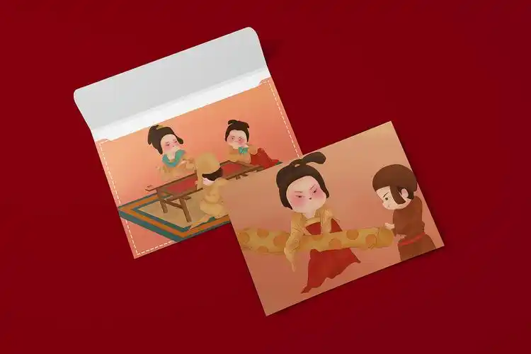 一张q版的《挥扇仕女图》