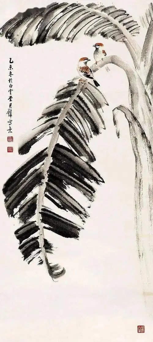 国画里的芭蕉,畅快淋漓