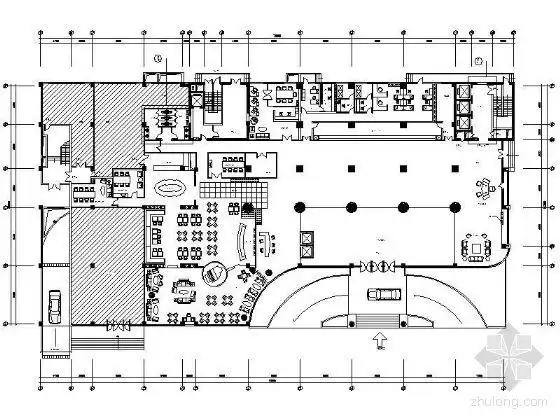[分享]酒店大堂休息区平面布局图资料免费下载