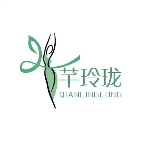 芊玲珑logo设计_纤体行业,简约风格,蝴蝶,女人_万动力
