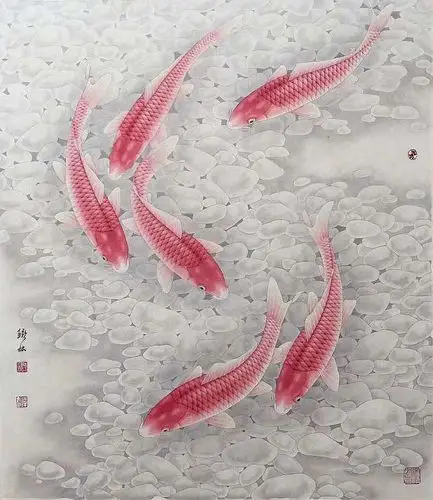 痴心不改与鲤鱼结伴的半聋画家|鲤鱼|画家|工笔画_新浪新闻