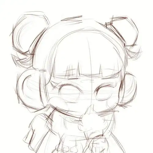 光遇双丸子头q版