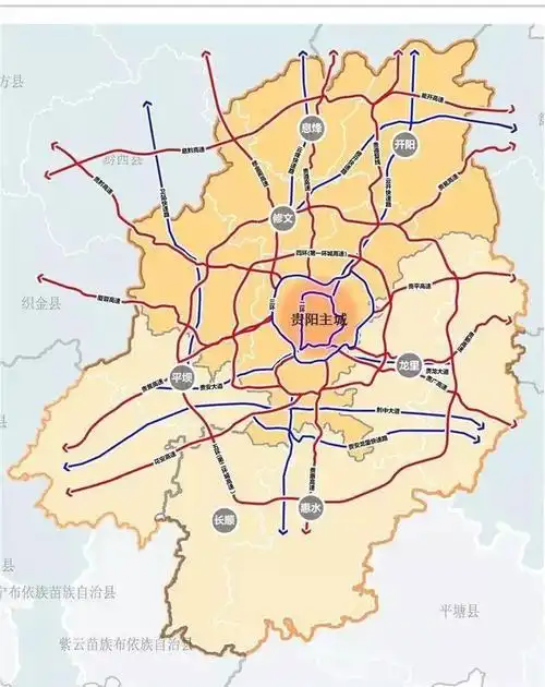 贵阳"新四环"规划敲定,安顺这个区位列环中,"融贵阳融贵安"不再