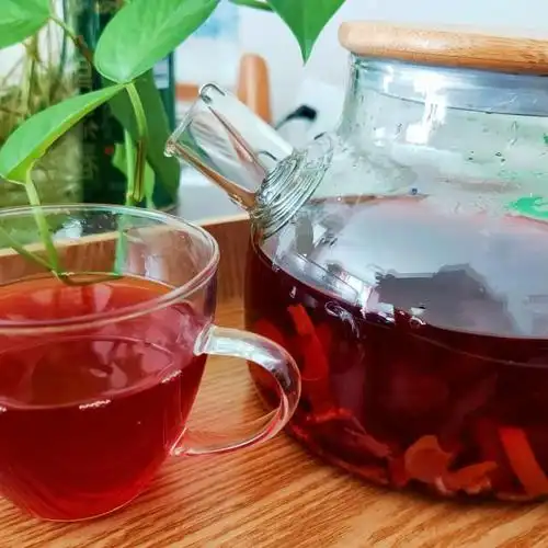 洛神花果茶,颜色漂亮,好喝又养生