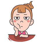 手撑下巴思考人生