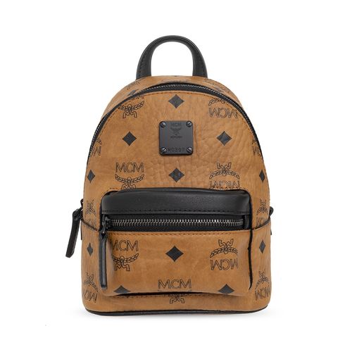 mcm女士棕色双肩包mmrcave01co双肩背包