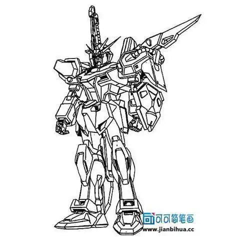 高达巴巴托斯天狼座简笔画