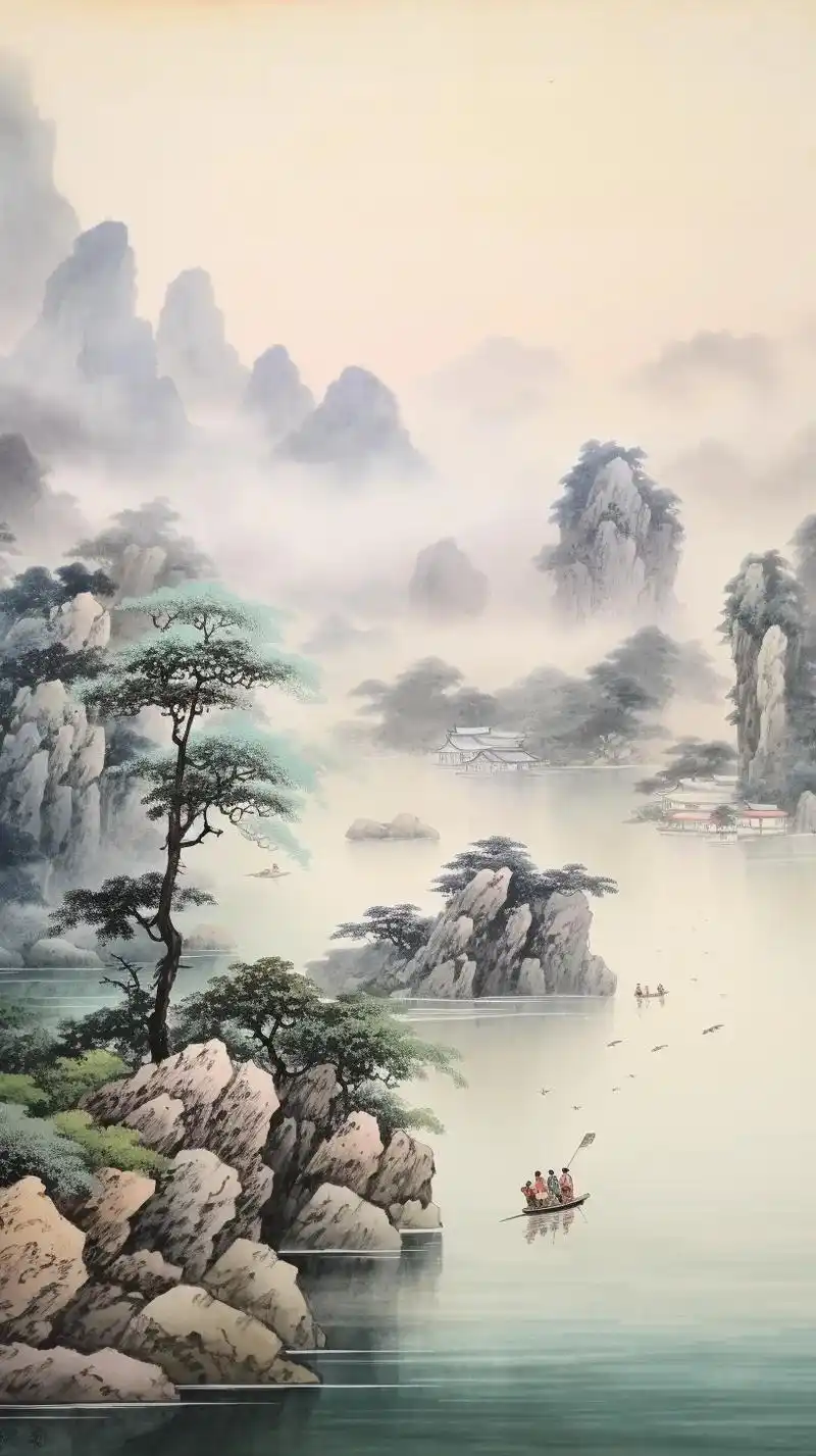 山水壁纸,江山如画,祖国长春,盛世当歌