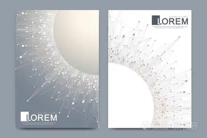 a4 大小的小册子,传单,传单,封面,横幅,目录,杂志或年度报告的现代