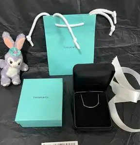 tiffany笑脸小号玫瑰金/黄金微笑项链 全套带盒袋子丝带