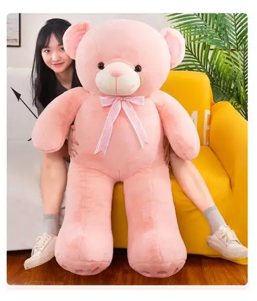 粉色泰迪熊大熊公仔毛绒玩具抱抱熊玩偶领结泰迪熊抱枕布娃娃女生床上