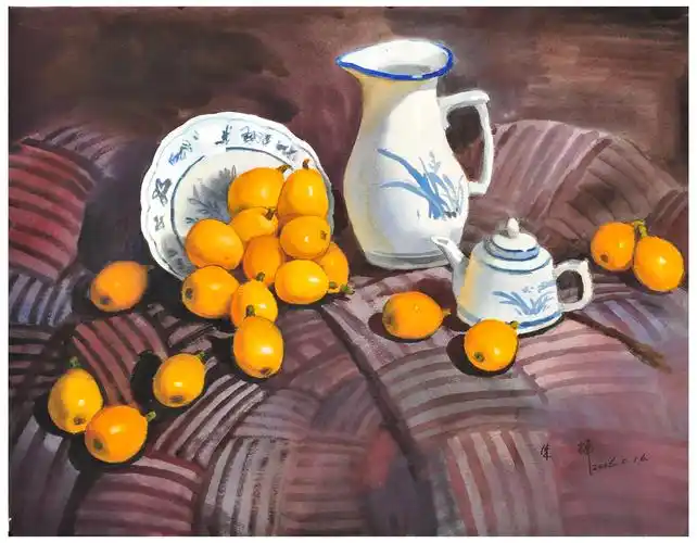 朱辉作品《枇杷》